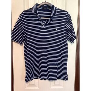 Polo by Ralph Lauren Navy and White Striped Polo Shirt